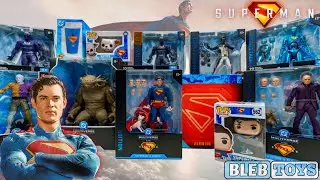 SUPERMAN movie 2025 toy collection unboxing ASMR | DC Mcfarlane action figure Toy Review no talking