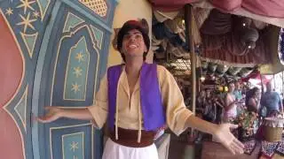 Meeting Aladdin and Jasmine and Calling Al a Street Rat!