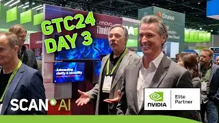GTC 2024 Day 3 -  Show floor walkthrough, robots and interviews with Rendered.ai & Synctwin.ai