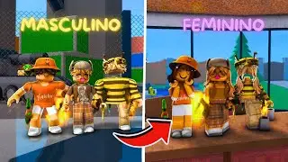 JOGAMOS COM NOSSAS SKINS VERSÃO FEMININO NO MM2 (Murder Mystery 2)