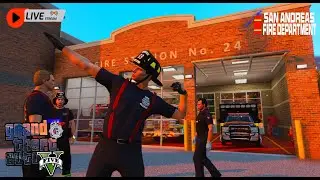 LIVE: GTA V Kuffs FiveM: 🔥🧯WEE WOO!!! SAFD Fire/Rescue🧯🔥