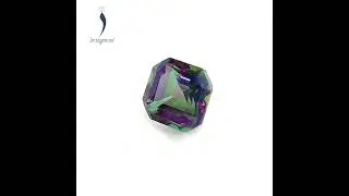 Msx468 - Loose Mystic Green Topaz Gemstone Asscher Shape AAA quality 7x7mm
