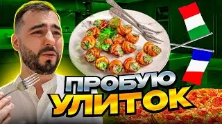 Пробую Улиток по-бургундски и другую еду во Франции и Италии