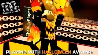 Playing Boxing League with HALLOWEEN Avatar! (Roblox)