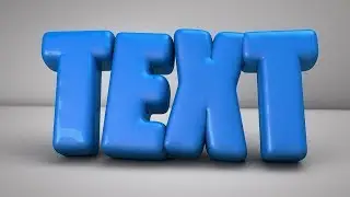 КАК СДЕЛАТЬ КРАСИВЫЙ 3D ТЕКСТ (BUBBLE TEXT) | CINEMA 4D