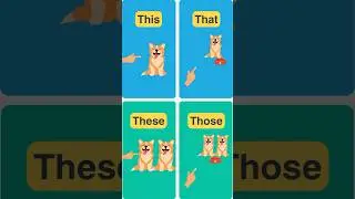 This, That, These, Those - Demonstrative Pronouns