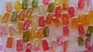 Haribo Bears Frozen in Ice Timelapse