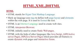 #HTML