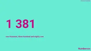 All numbers from 1 to 2187
