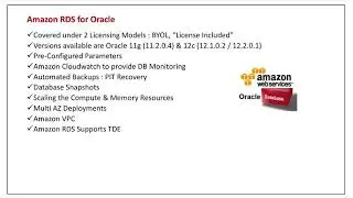 Amazon RDS for Oracle