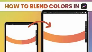 How to blend colors in Procreate. Procreate tips, 