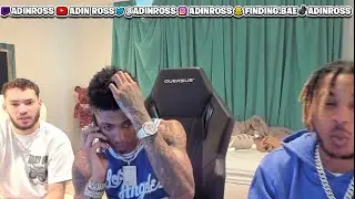 Adin Ross blue face arguing with his babymama