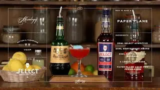 How To Make A Paper Plane | Cocktail Masterclass Drinks Recipe | Vegan Friendly
