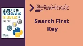 Search First Key | Elements of Programming Interviews