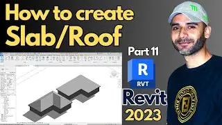 Easy way to make Roofs/Slabs in Revit 2023 | Part 11 | For beginners |