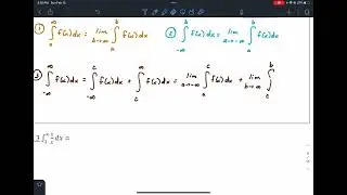 Sim CALC Misc BC Topics: Improper Integrals (Example 1/x and e^-x)