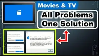 Movies & TV app not working-Windows 10 | Can't play - Fix the Error  (HINDI)