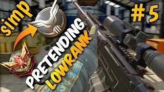 PRETENDING LOW RANK IN 1V1 SIMP PLAYER IN CODM