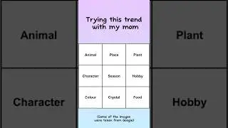 “How we see each other” trend with my mom 🩵💜
