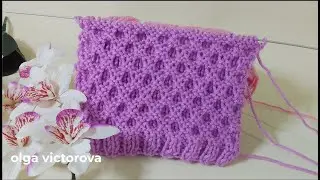 МИНИАТЮРНЫЕ СОТЫ ОБЪЕМНЫЙ РЕЛЬЕФНЫЙ УЗОР 1073 Узоры спицами KNITTING PATTERNS