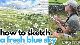 How To Sketch A Fresh Blue Sky