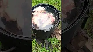 Снова готовим в казане, сегодня БЕШБАРМАК! 
