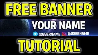 How To Make A YouTube Banner Without Photoshop! (Photopea tutorial)