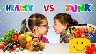 Healthy food vs Junk food Challenge | Sweet vs real food | Kids challenge