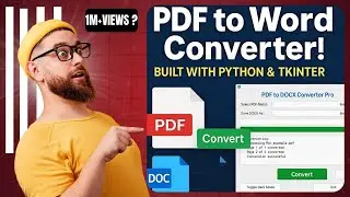 🚀 Python PDF to Word Converter Pro: Build with Tkinter (Batch, Progress Bar & Dark Mode!