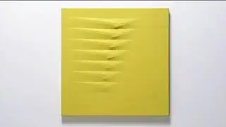 Agostino Bonalumi I Giallo, 1985