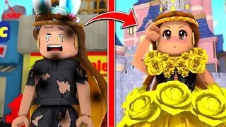 HOMELESS GIRL Was HARDWORKING.. So I SPOILED HER with MONEY! | Roblox Royale High