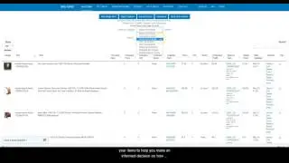 Sku Grid: Using the Grid - How to Use the Filters on the My Items Tab