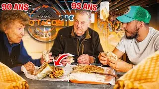 MES GRANDS PARENTS DE 95 ANS MANGENT UN GIGATACOS POUR LA 1ERE FOIS ! (1ER FOIS CHEZ O'TACOS)