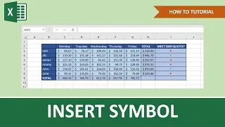 How To Insert Symbol In Excel | Beginner Tutorial