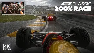 Ayrton Senna's Mclaren MP4/6 V12 - 1991 Brazilian GP 100% Race | F1 Classic Steering Wheel Gameplay