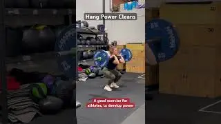 Hang Power Cleans - A good exercise for athletes, to develop power