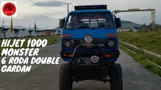 HIJET 1000 MONSTER 6 roda  mesin bawaan asli