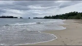 Peaceful Relaxing Warm Soothing Caribbean Waves At The Dreamy Red Frog Beach Resort