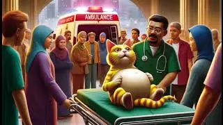 The cat works for family and country#cat #aicat #viralvideo