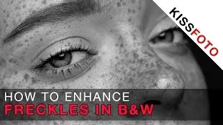 Lightroom – How to Enhance Freckles in B&W