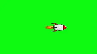 Rocket Space Ship Green Screen | Copyright Free