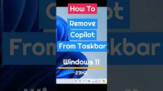 How to Turn off Copilot Preview in Windows 11 23H2 #windows11 #windowstutorials #aitools #microsoft