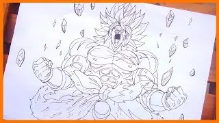COMO DESENHAR O BROLY, O LENDARIO  SUPER SAYAJIN