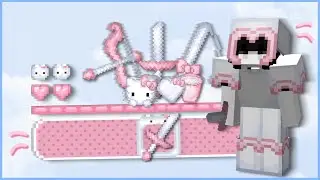 Hello Kitty 32x Aesthetic Texture pack Showcase + Release - 1.8.9