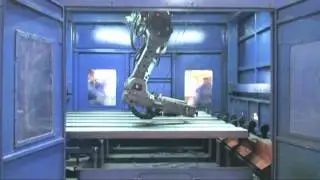 FINcm ROBOT PLASMA CUTTING MACHINE FOR TRUCK CHASSIS BEAM