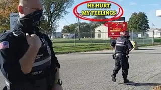 Wannabe Cop Gets Aggressive To Men In Public