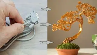 Дерево из провода VGA своими руками.