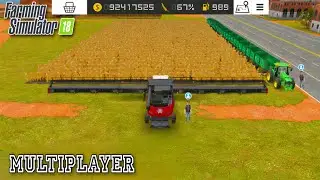 Farming Simulator 18 Multiplayer Gameplay ! Fs 18 Harvest Wheats And Seeds Selling 