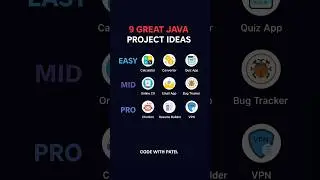 9 Best Java Project Ideas 🔥 | Easy to Pro | Level Up Your Coding Skills 
