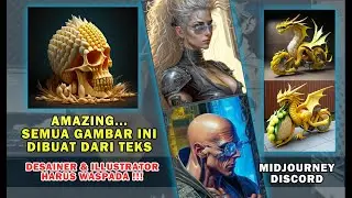 CARA MUDAH MIDJOURNEY AI DISCORD BIKIN TEKS  JADI GAMBAR
